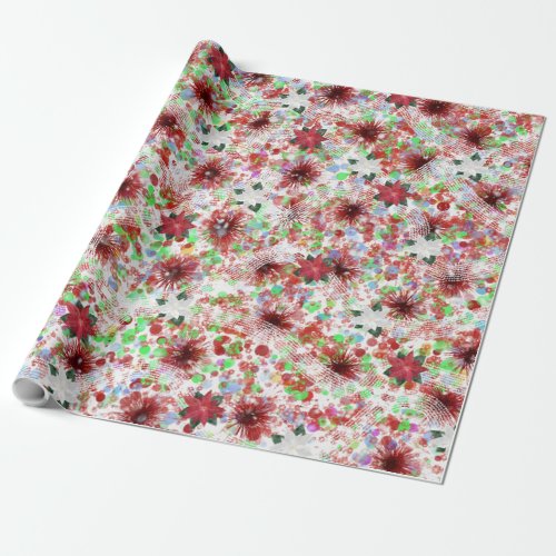 Abstract Christmas Design Wrapping Paper