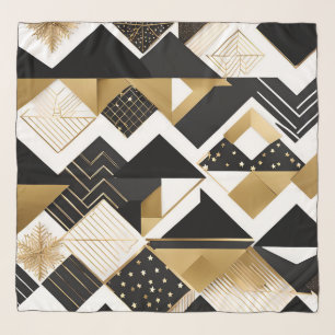 abstract christmas diamonds scarf