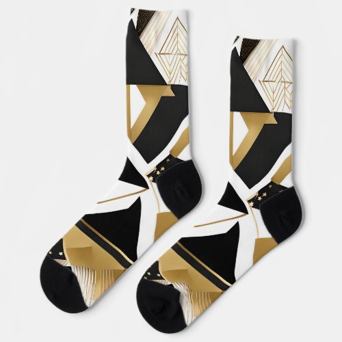 abstract christmas diamonds socks