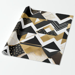 abstract christmas diamonds wrapping paper