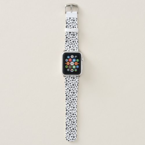 abstract Christmas ornament pattern Apple Watch Band