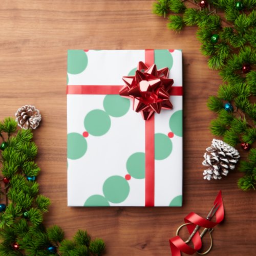 Abstract Christmas Pearls Wrapping Paper