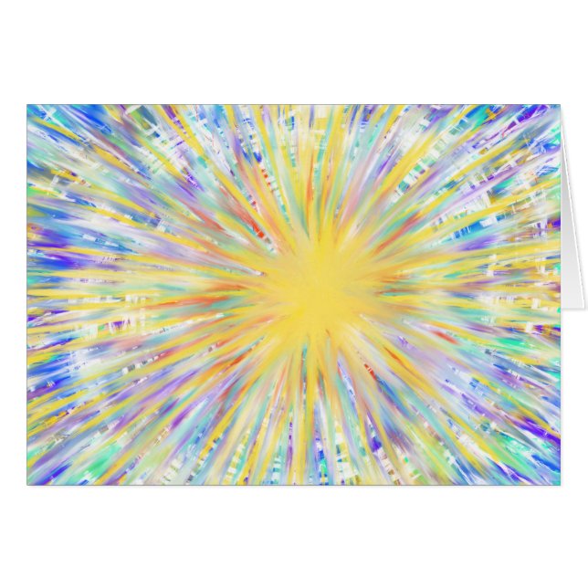 Abstract Christmas Star and Bible Quote Cards (Front Horizontal)