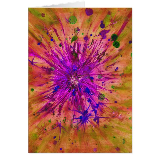 Abstract Christmas Star watercolor  Cards (Front)