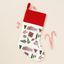 Abstract Christmas stocking