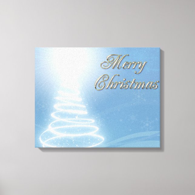 Abstract Christmas Tree Canvas Print (Front)