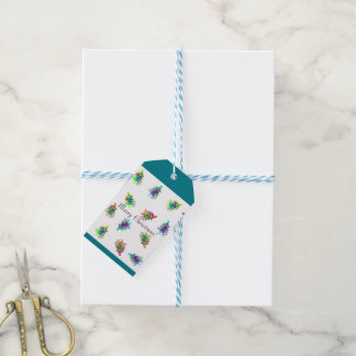 Abstract Christmas tree gift tag. Tags