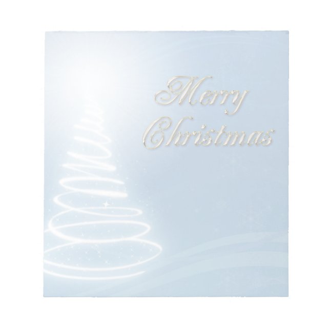 Abstract Christmas Tree Notepad (Front)
