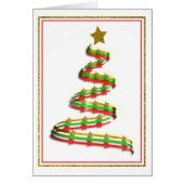 Abstract Christmas Tree Party Invitation (Front)