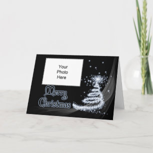 Abstract Christmas tree Photo Card
