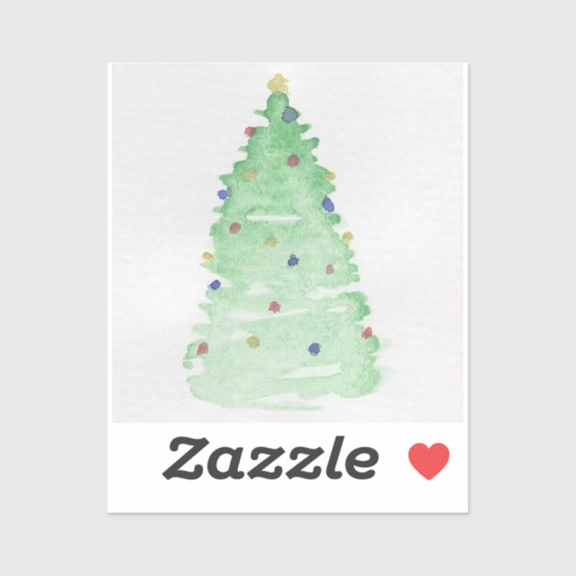 Abstract Christmas Tree Sticker (Sheet)