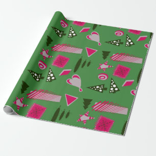 Abstract Christmas wrapping paper 