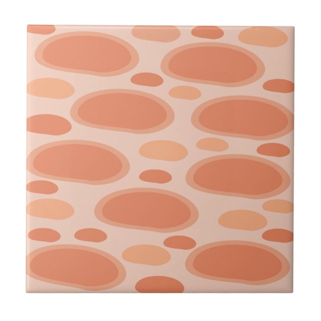 Abstract Circle Art  Ceramic Tile (Front)