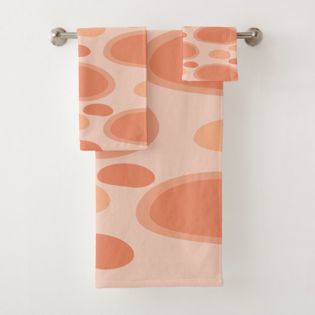 Abstract Circle  Bath Towel Set (Insitu)
