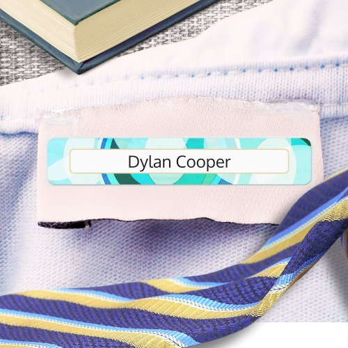 Abstract Circle Bubble Personalized Clothes Labels