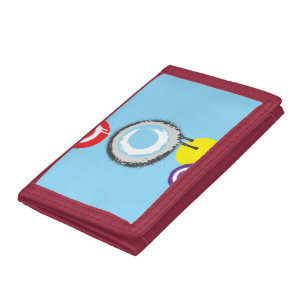 Abstract circle design Art on phone cases Tri-fold Wallet