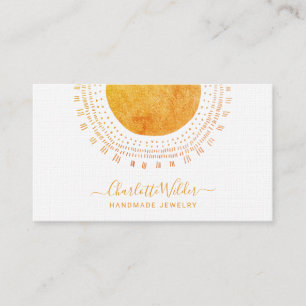 Abstract Circle Handmade Jewelry Business Card