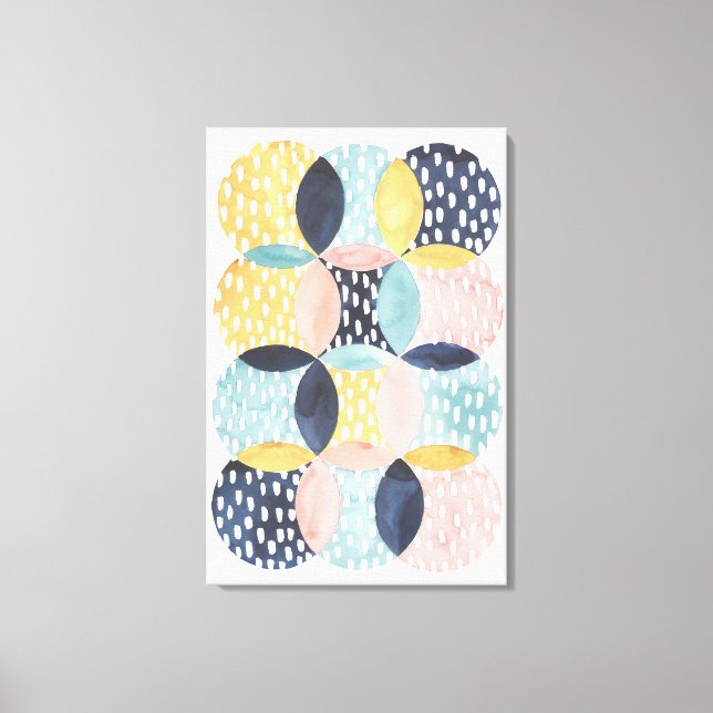 Abstract Circle Pattern Canvas Print (Front)