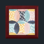 Abstract Circle Pattern Keepsake Box<br><div class="desc">Abstract Circle Pattern . Artist: Grace Popp. Image ID: 150359D.</div>