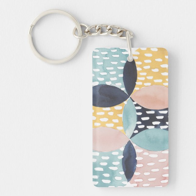 Abstract Circle Pattern Keychain (Front)