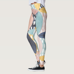 Abstract Circle Pattern Leggings
