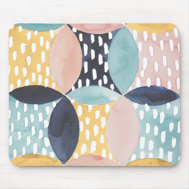 Abstract Circle Pattern Mouse Pad (Front)