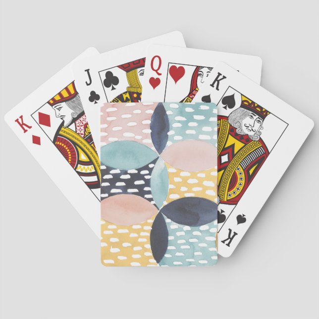 Abstract Circle Pattern Poker Cards (Back)