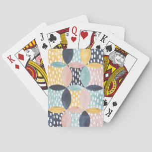 Abstract Circle Pattern Poker Cards