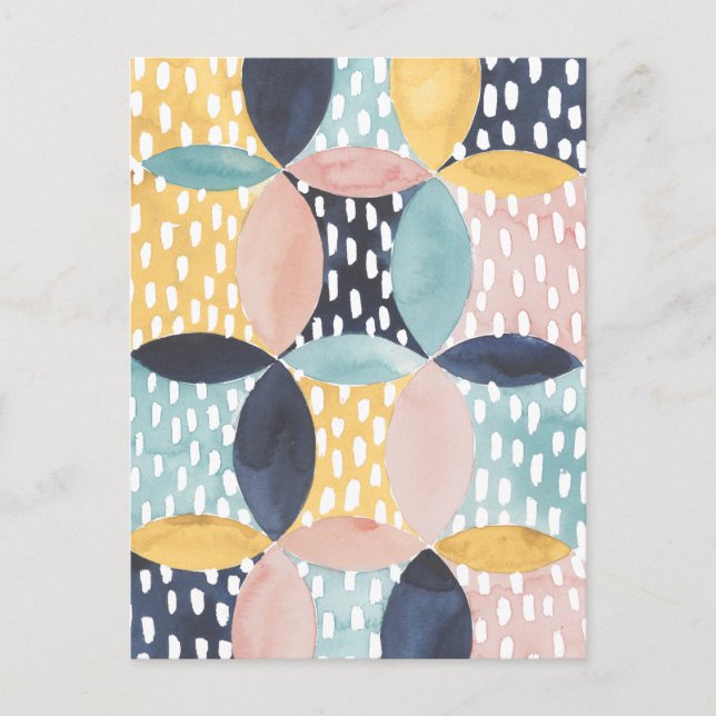 Abstract Circle Pattern Postcard (Front)
