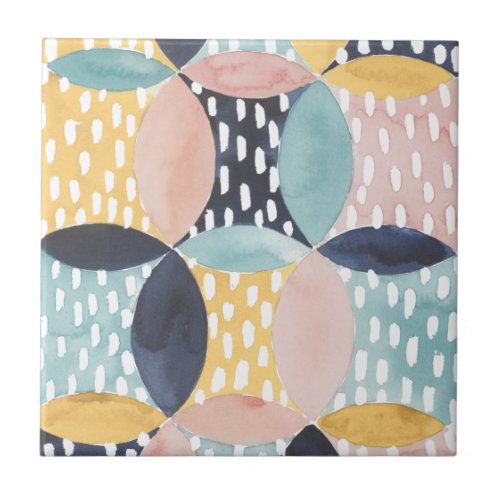 Abstract Circle Pattern Tile