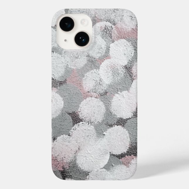 Abstract Circle Puffs Case-Mate iPhone Case (Back)