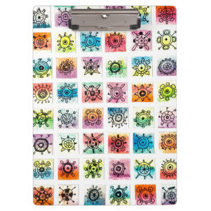 Abstract Circle Shapes Designs Illustration Clipboard