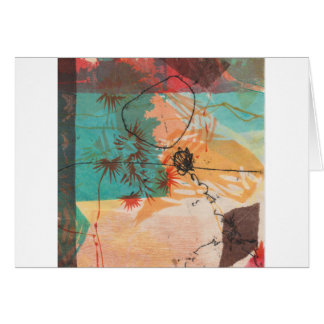 Abstract Circle Shapes Printmaking Cards