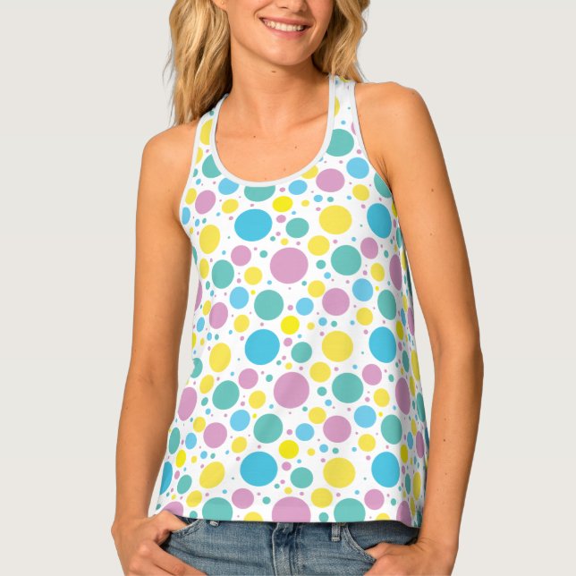 Abstract Circle Women Tank top (Front)