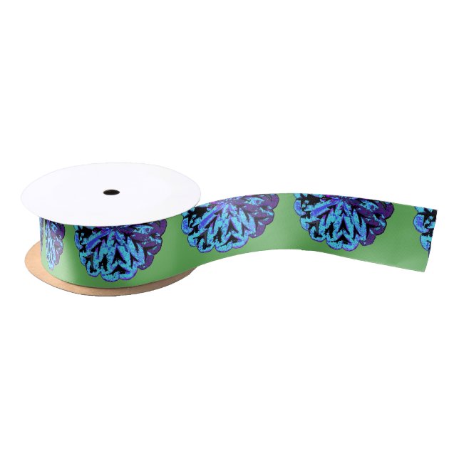 ABSTRACT CIRCLE WYCINANKI G SATIN RIBBON (Spool)