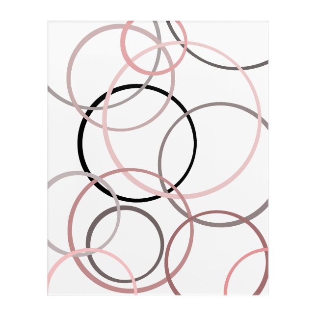  Abstract Circles Acrylic Print (Front)