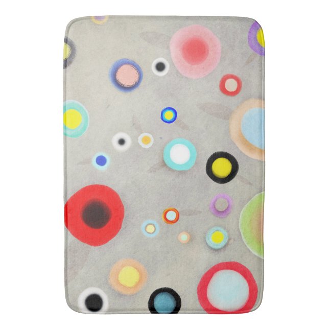 ABSTRACT CIRCLES BATHROOM MAT (Front Vertical)