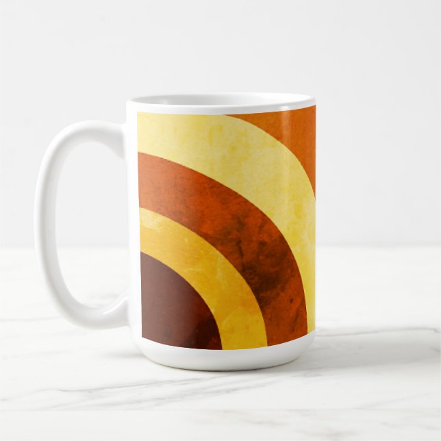 Abstract circles coffee mug (Left)