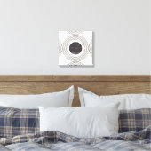 Abstract circles composition canvas print (Insitu(Bedroom))