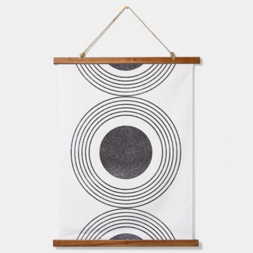 Abstract circles composition hanging tapestry