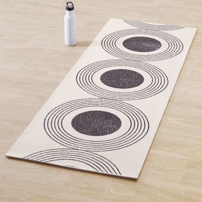 Abstract circles composition yoga mat (In Situ)
