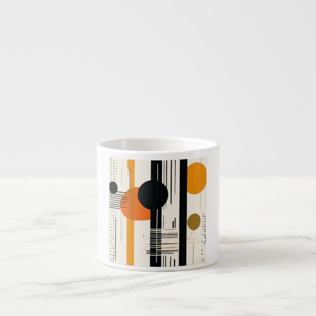 abstract circles espresso cup (Front)