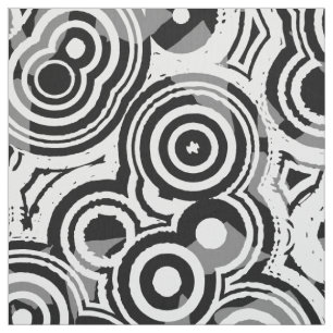 abstract circles fabric