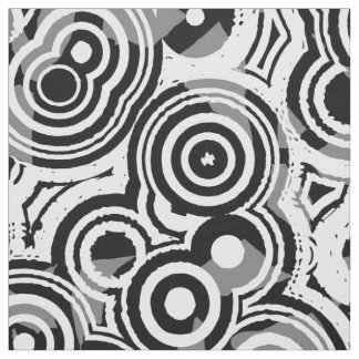 abstract circles fabric