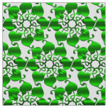 Abstract circles green element fabric