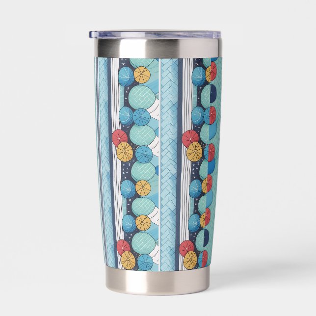Abstract Circles Insulated Tumbler (Right)