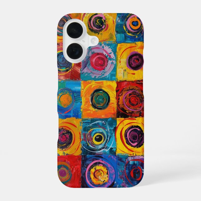 Abstract Circles iPhone Case (Back)