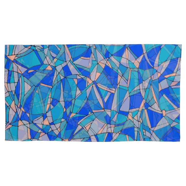 Abstract Circles Pillow Case (Front-Left)