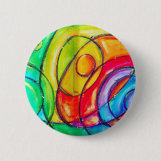 Abstract Circles Pinback Button