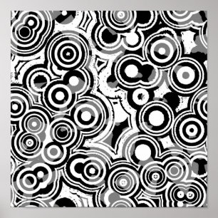 abstract circles poster